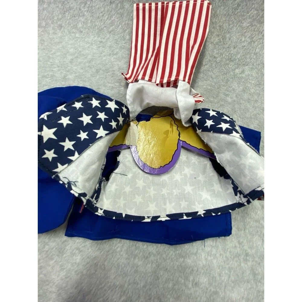Unbranded Uncle Sam Doll Outfit Costume Blue Red White Good Patriotic Stars - Picture 5 of 9